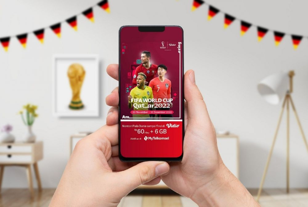 Telkomsel dan Vidio Usung Paket Berlangganan Nonton Piala Dunia
