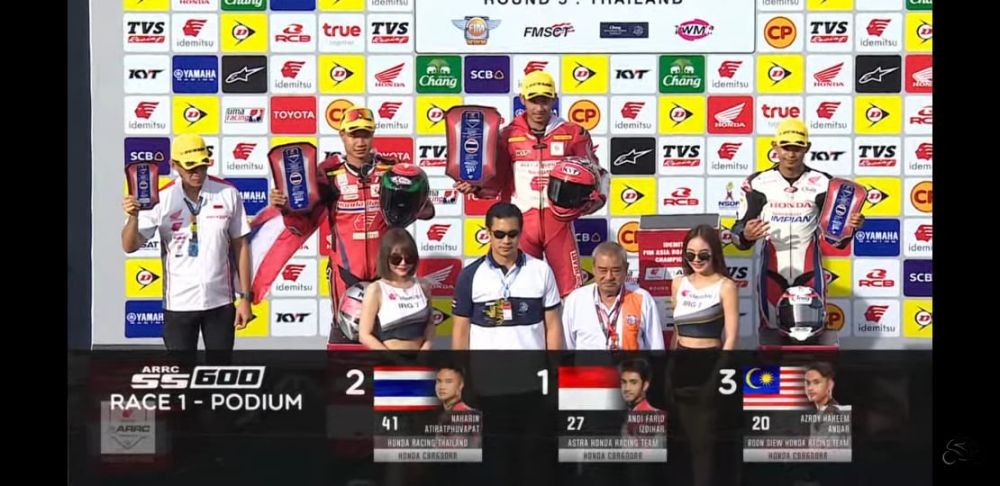 Keren, Pebalap Astra Honda Dominasi Podium ARRC Thailand