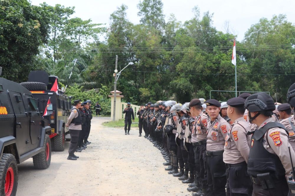 Polisi Tangkap 15 Pelaku Pembakaran Aset Perusahaan Sawit di Lamteng