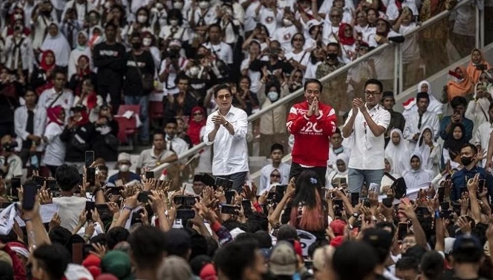 5.000 Relawan Jokowi Hadiri Acara Ngunduh Mantu Kaesang Erina di Solo