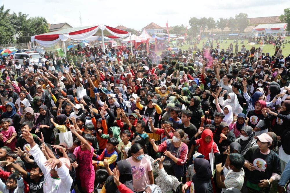 Sorakan Ganjar Presiden Menggema dari Ribuan Milenial Lampung Timur