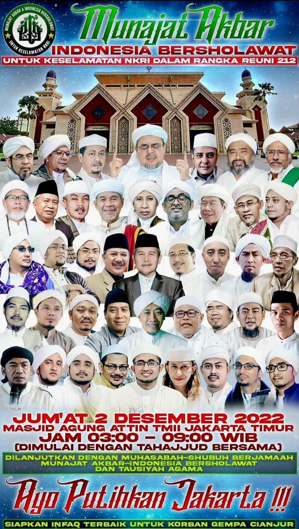 Rizieq Shihab Dan Titiek Soeharto Ikut Reuni 212