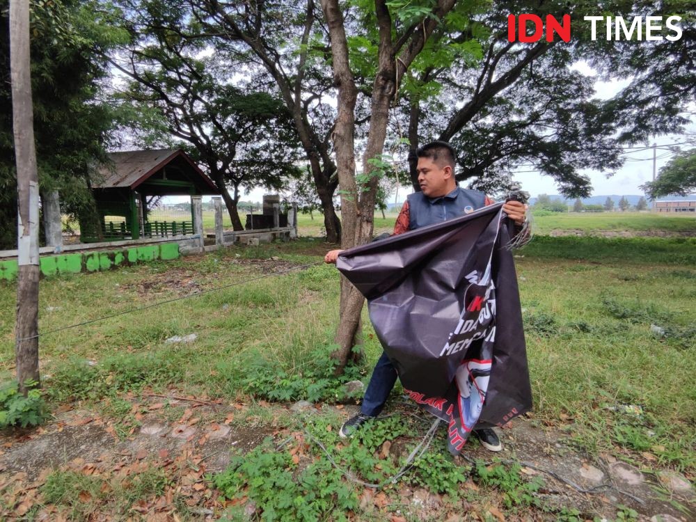 Spanduk Liar Tolak Kedatangan Anies Baswedan Beredar di Banda Aceh