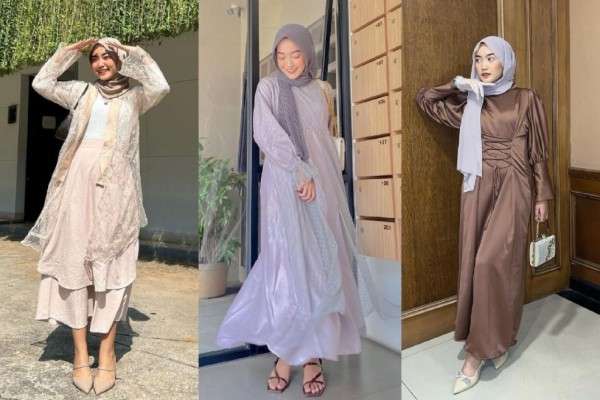 10 Gaya Kondangan Hijab Alamanda Putri, Gaun sampai Kebaya