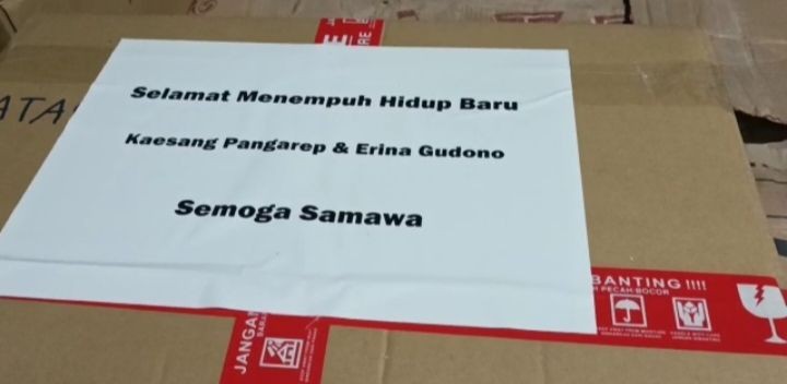 Pengusaha di Tulungagung Kirim Kado Wastafel untuk Kaesang-Erina