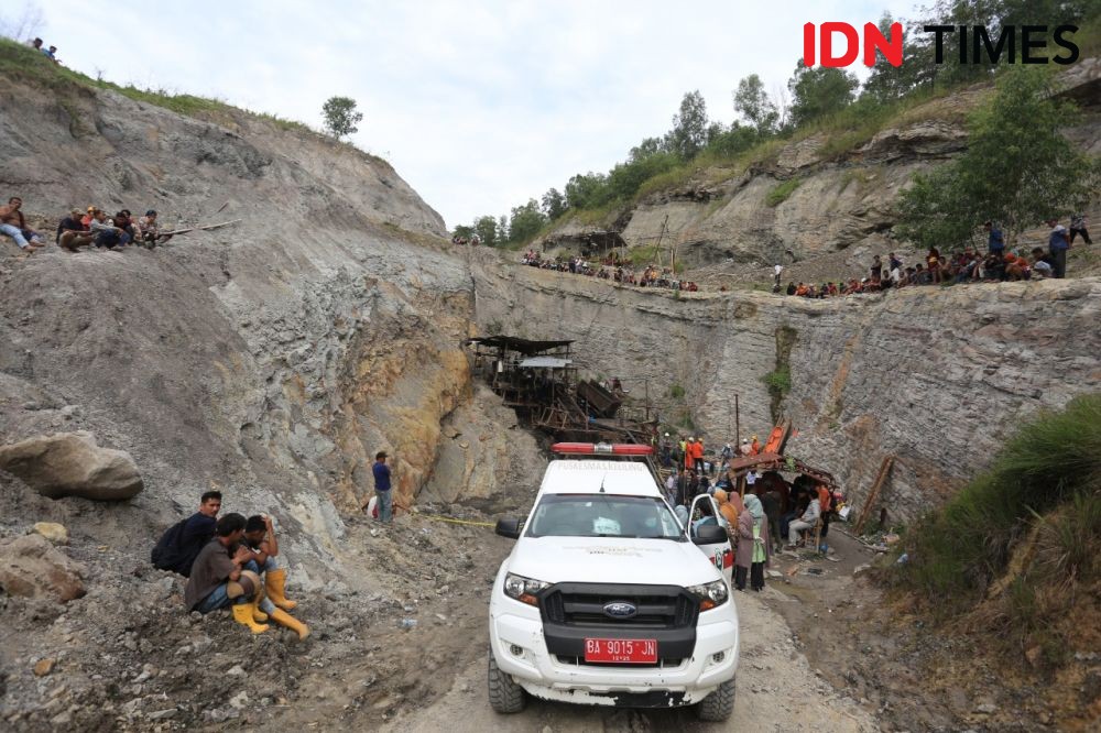 [Foto] Potret Lokasi Tambang Di Sawahlunto Tewaskan 9 Orang