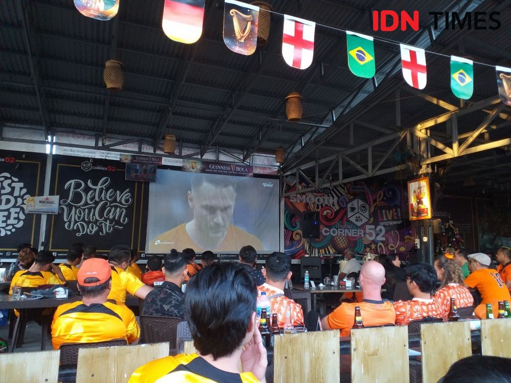 Meriahnya Nobar Piala Dunia Belanda vs Argentina di Manado