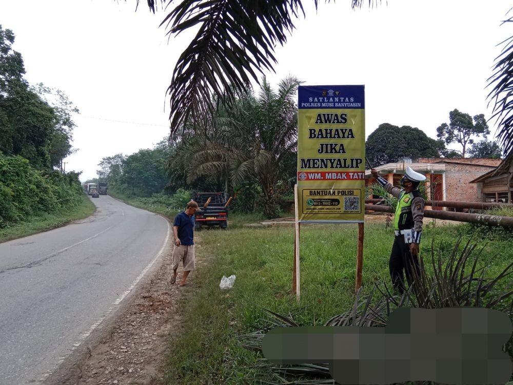 Jelang Libur Nataru, Polres Muba Tambah Rambu di Jalintim dan Jalinteng