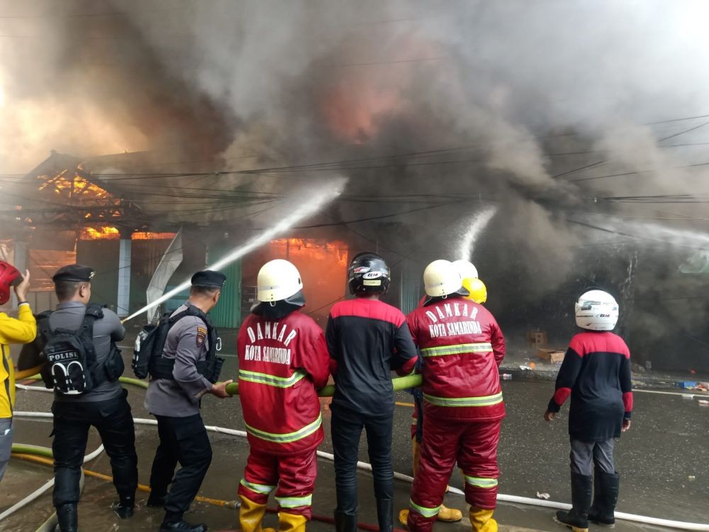 Kebakaran di Loa Janan Samarinda Seberang Hanguskan Puluhan Rumah