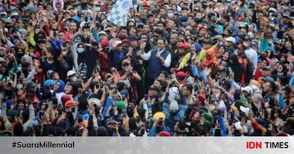 Anies Baswedan Hadiri Jalan Sehat Restorasi Relawan Nasdem