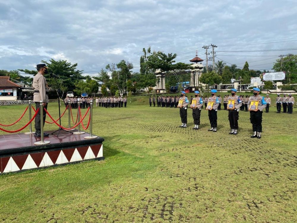 Terlibat Pidana dan Narkoba, Kapolres Lampung Utara Pecat 5 Personel