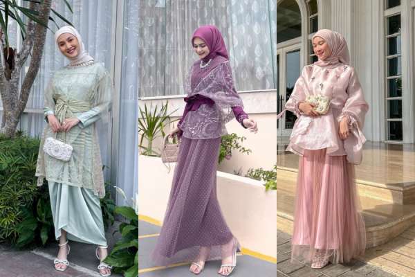 9 Busana Kondangan Muslim Kekinian, Stylish Dengan Brokat