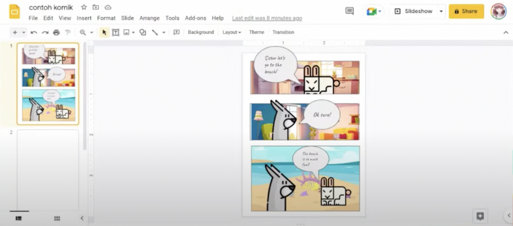 5 Cara Membuat Komik Sederhana dengan Google Slide, Simpel Anti Ribet