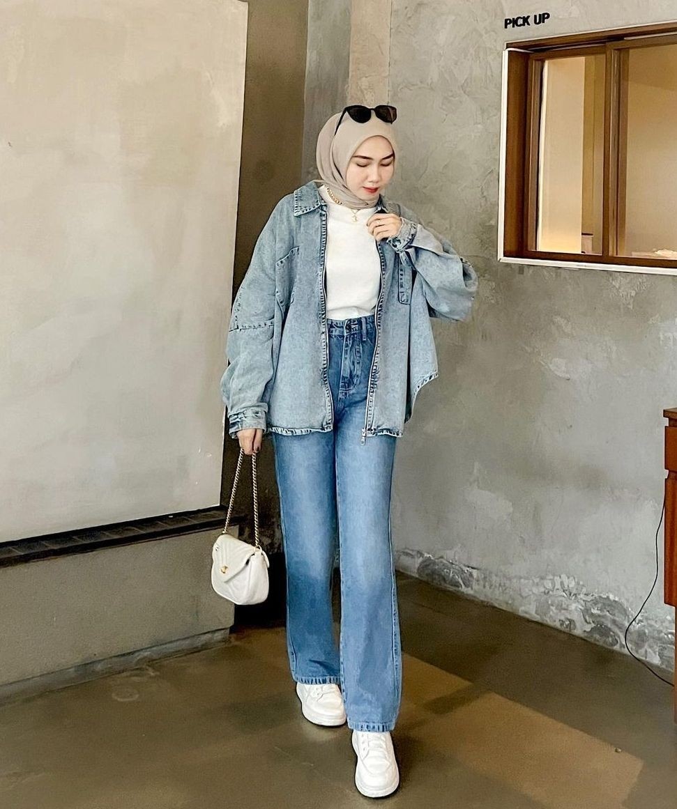 10 Padu Padan Style Hijab Atasan Dan Bawahan Denim Hits 10 Padu Padan Style Hijab Atasan Dan Bawahan Denim Hits