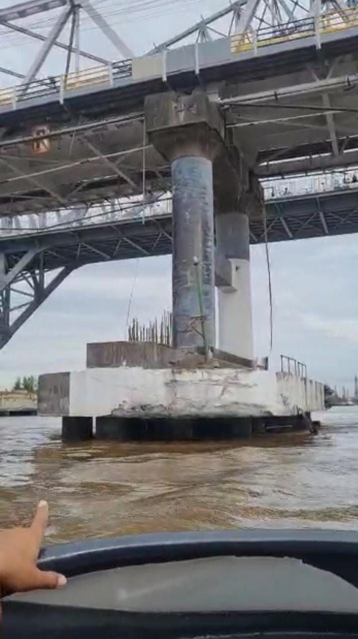 Jembatan Mahakam Samarinda Kembali Ditabrak Kapal Tongkang Batu Bara