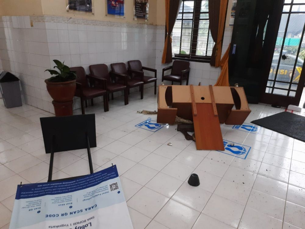 SMA Bosa Kotabaru Diserang Orang Tak Dikenal, Satpam Dipukul