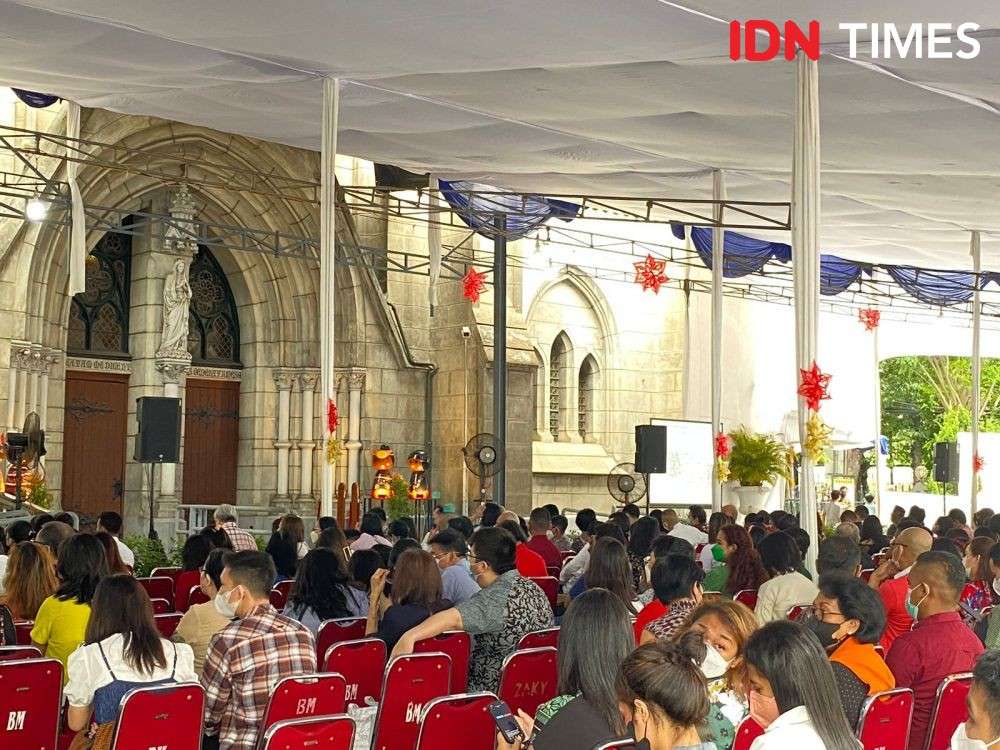 9 Potret Suasana Misa Natal Di Gereja Katedral Jakarta