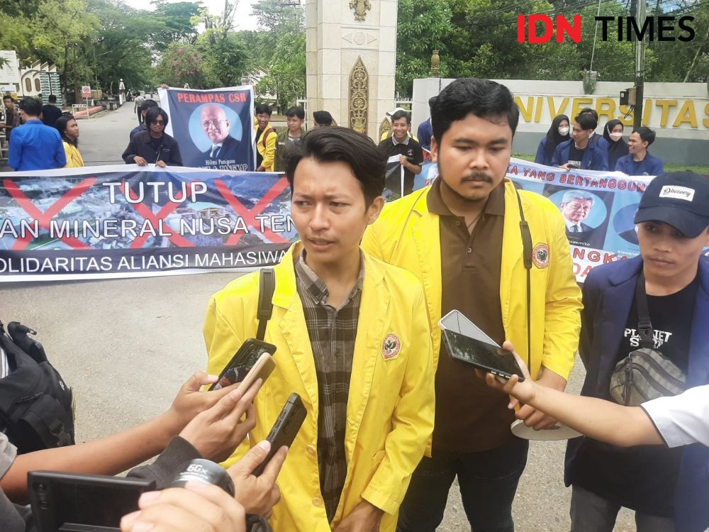 Mahasiswa di Banjarmasin Menggelar Aksi Dukungan pada Warga NTB