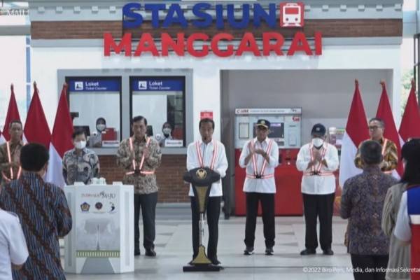 Jokowi Resmikan Pengembangan Stasiun Manggarai