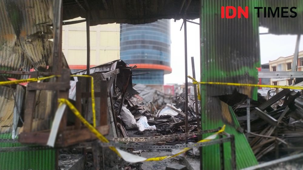 Polisi Periksa Dua Saksi Kebakaran Pasar Sentral Makassar