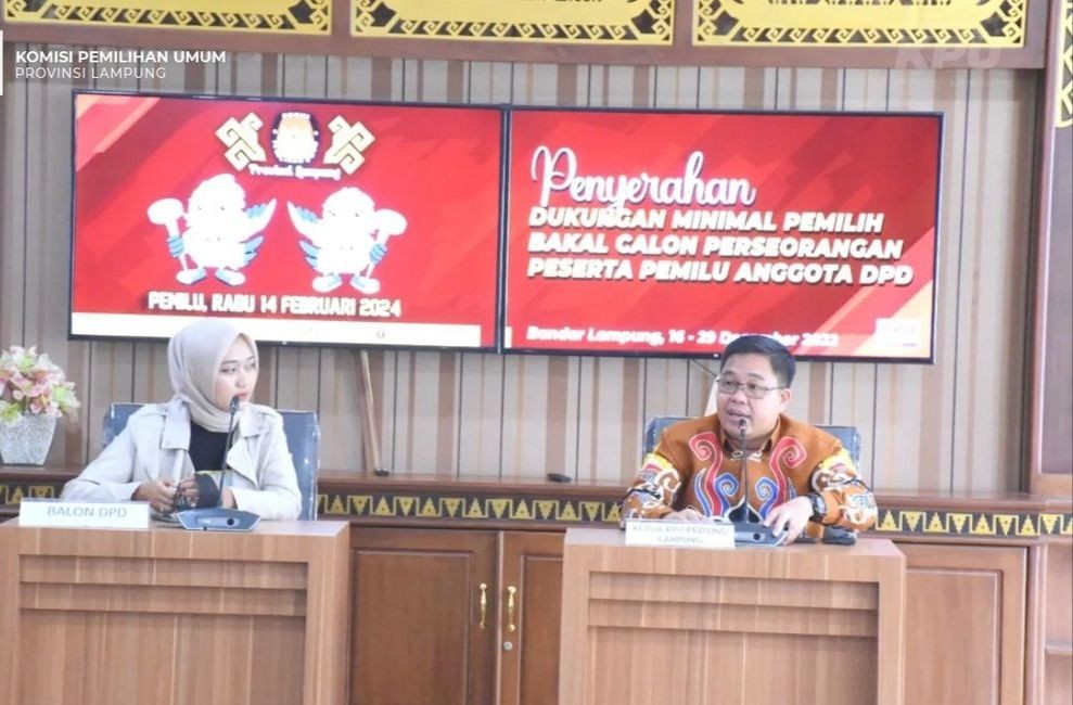 Catat! Verifikasi Administrasi Balon DPD RI Asal Lampung Diperpanjang