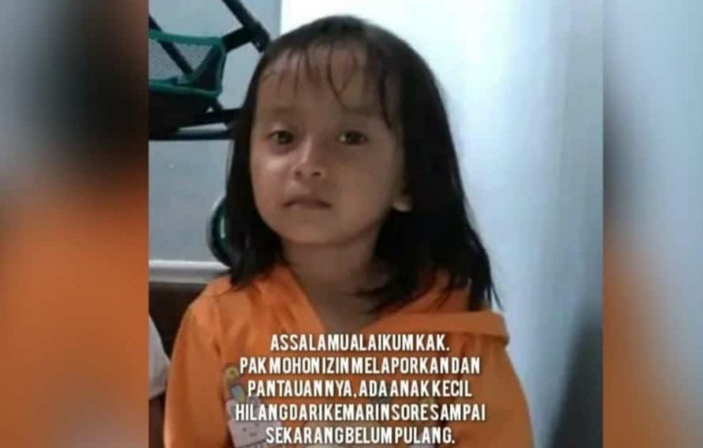 Seorang Bocah 4 Tahun di Cilegon Diculik Orang Tak Dikenal