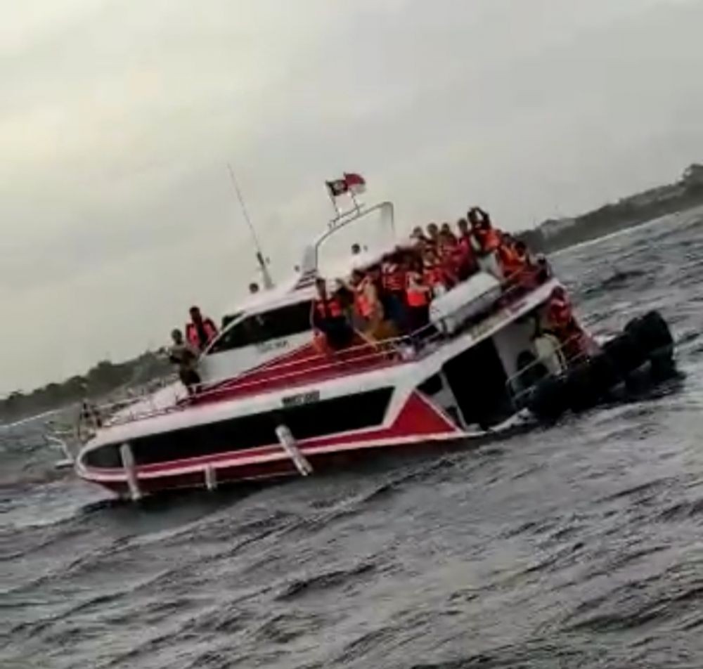 Fakta Penumpang Jatuh ke Laut di Sanur, Fastboatnya Bocor