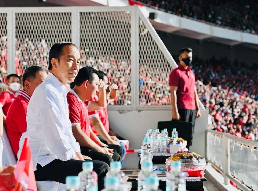 Presiden Jokowi Dipastikan Tonton Timnas Indonesia Vs Brunei