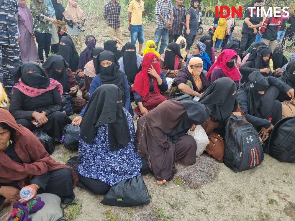 Lagi, 184 Imigran Etnis Rohingya Tiba di Kabupaten Aceh Besar