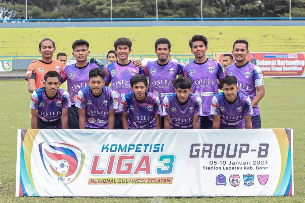 Liga 3 Sulsel: Persibone dan Makassar City FC Jadi Jawara Grup B