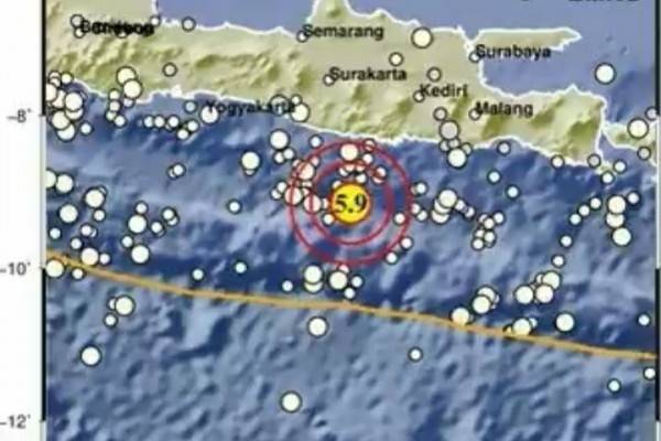 Pacitan Gempa M 5,9, Tidak Berpotensi Tsunami