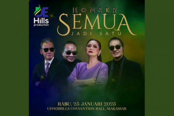 Para Legenda Musik Bakal Hibur Makassar di Konser "Semua Jadi Satu"