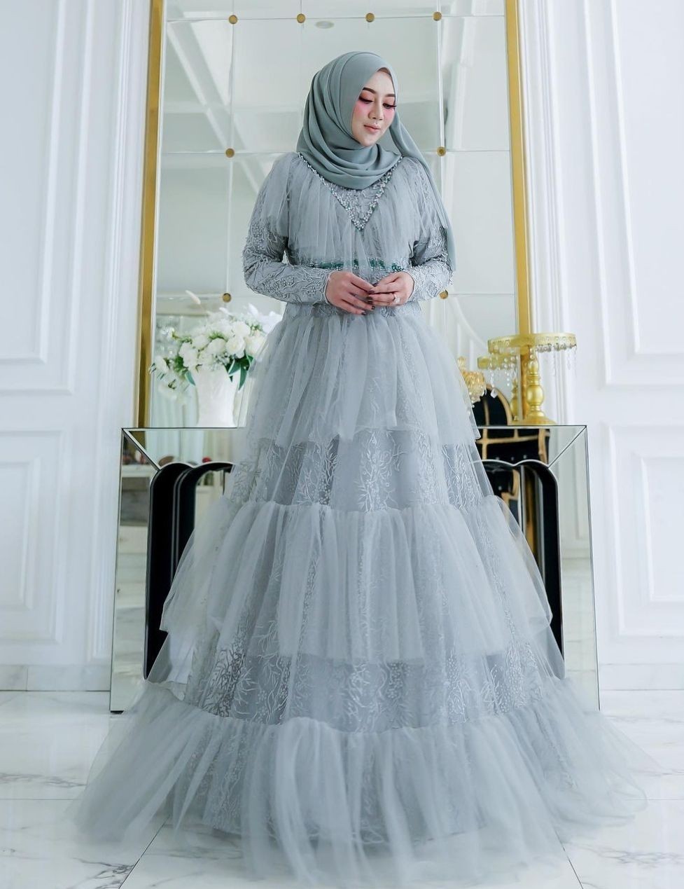 10 Dress Hijab buat Pesta yang Bikin Kamu Jadi Seanggun Princess