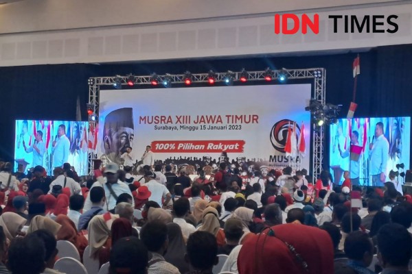 Prabowo Diklaim Dapat Dukungan Relawan Jokowi di Musra Jatim