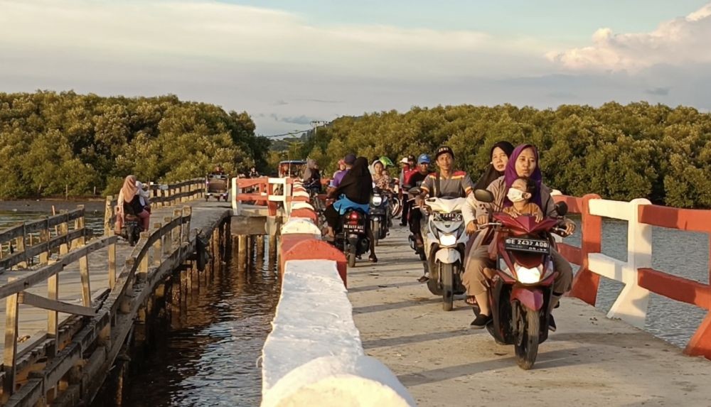 Menilik Jembatan Baru Pulau Pasaran, Habiskan Dana Rp3,9 Miliar