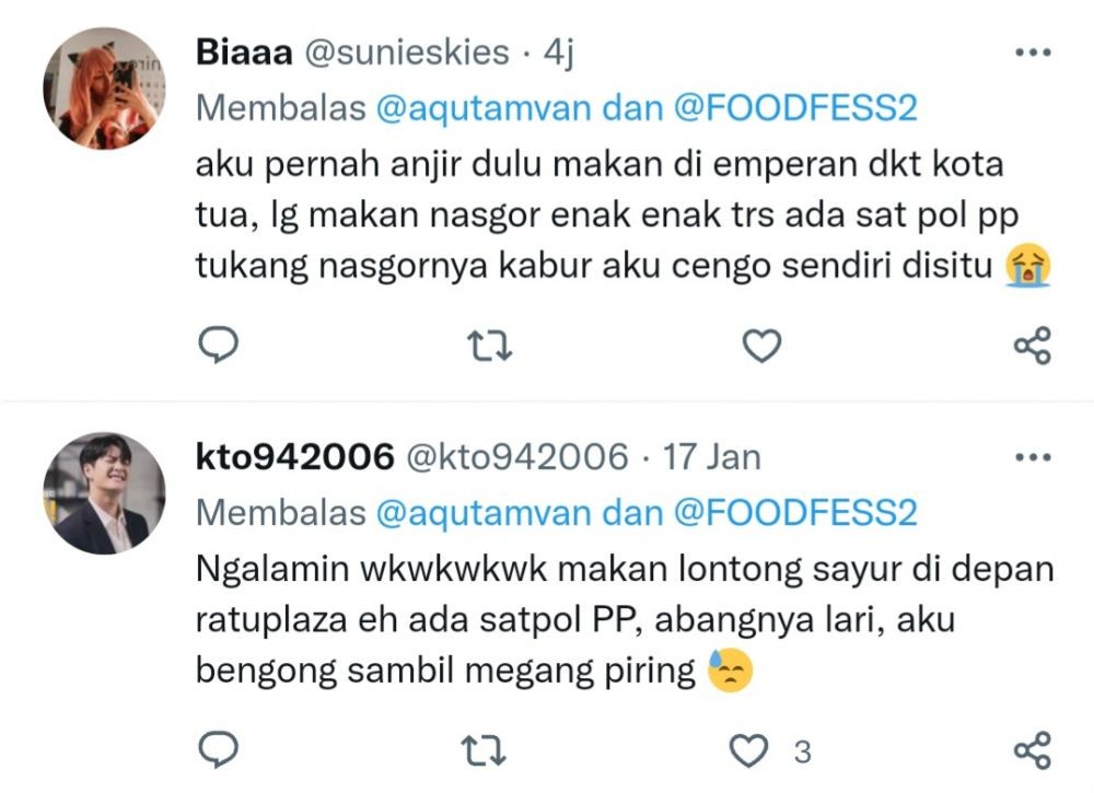 10 Pengalaman Kocak Netizen, Ikut Lari Dikejar Satpol PP