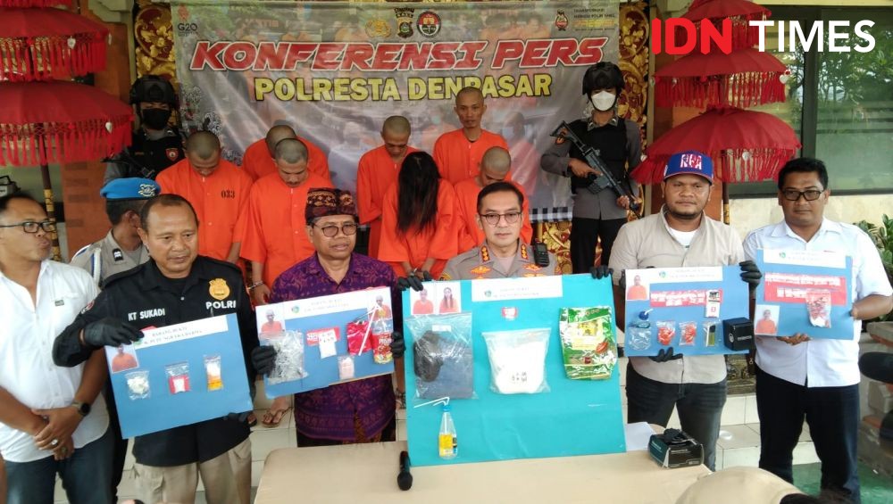 14 Pengedar Narkoba Ditangkap di Denpasar, Simpan Sabu di Badan
