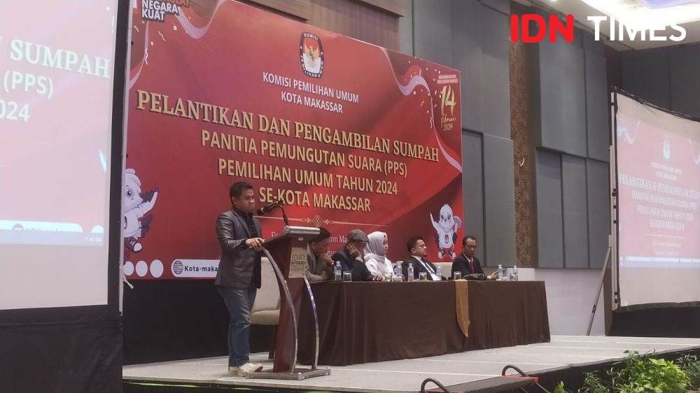 KPU Makassar Lantik 456 Anggota PPS untuk Pemilu 2024