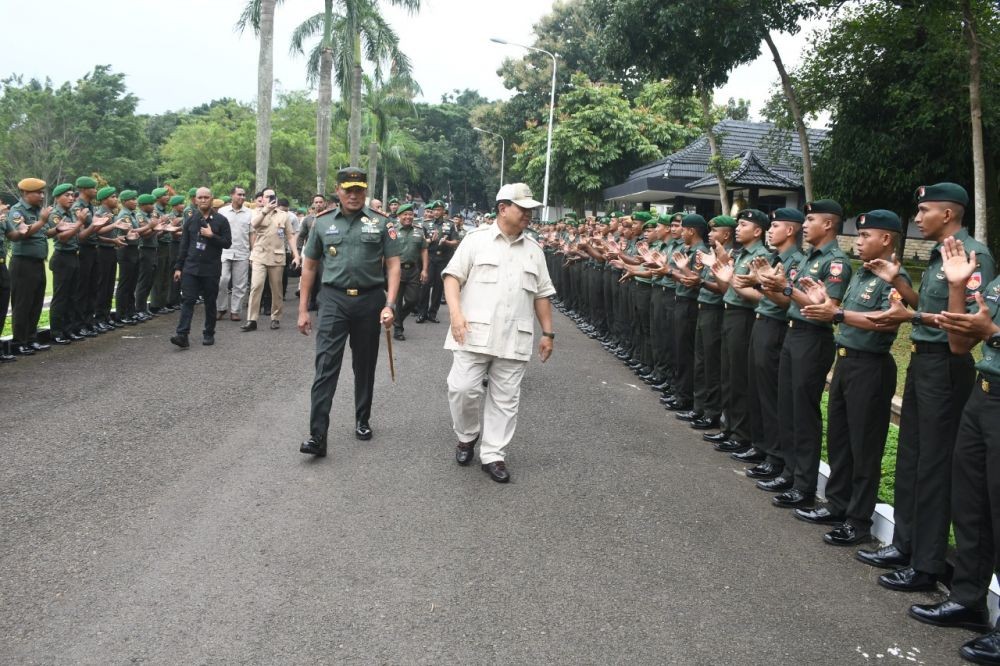 Datang ke Kodam Diponegoro, Prabowo Janji Berikan Ribuan Motor buat Babinsa