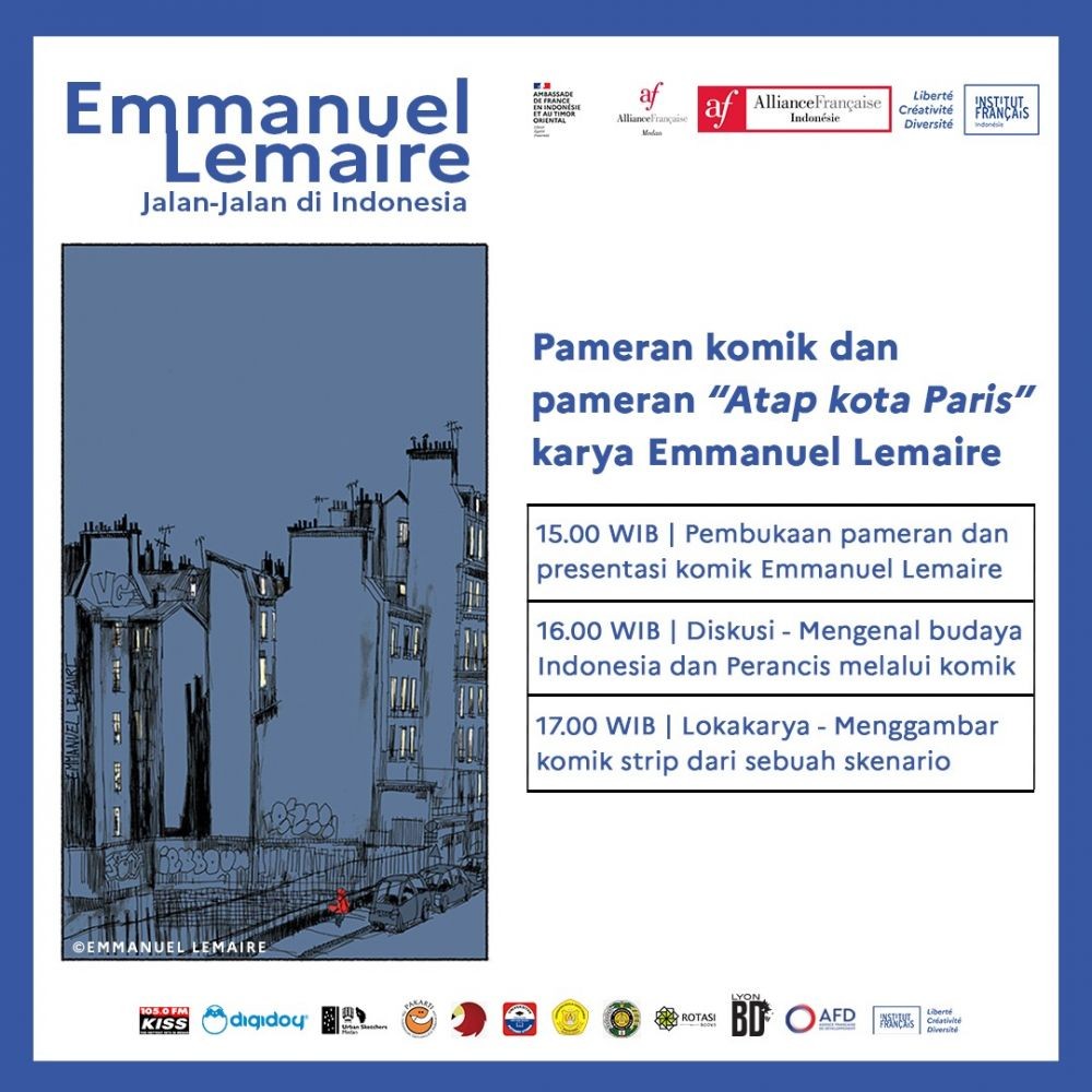 Komikus asal Perancis Singgah ke Medan, Berikut Agenda Acaranya