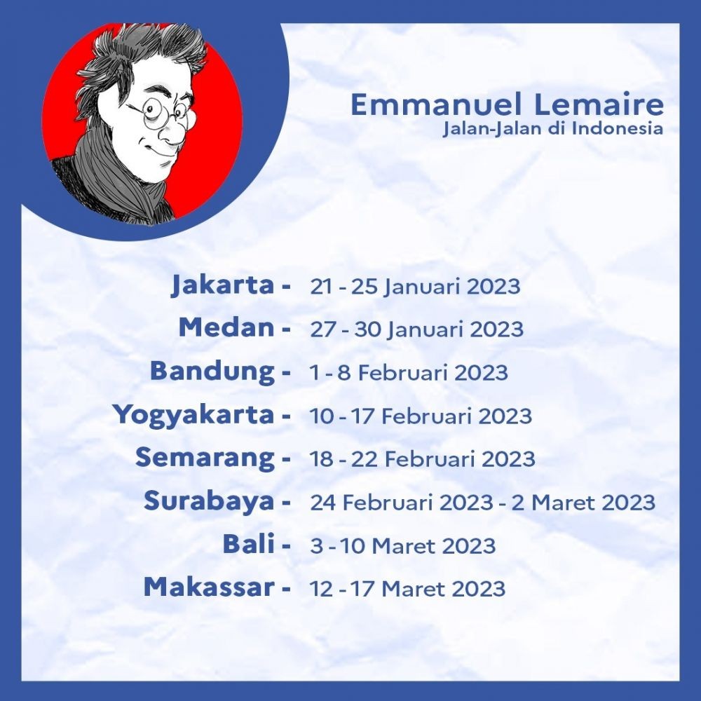 Komikus asal Perancis Singgah ke Medan, Berikut Agenda Acaranya