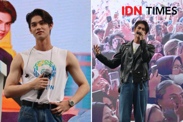 10 Potret Bright Vachirawit di Jakarta, Perdana Bawain Lagu My Ecstasy
