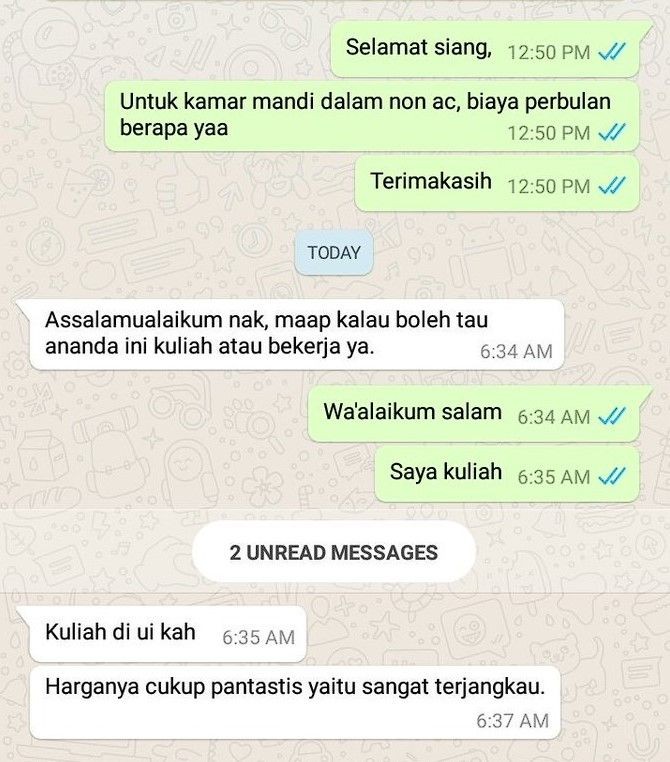 12 Chat Kocak Saat Cari Kos Ending Nya Bikin Tepok Jidat