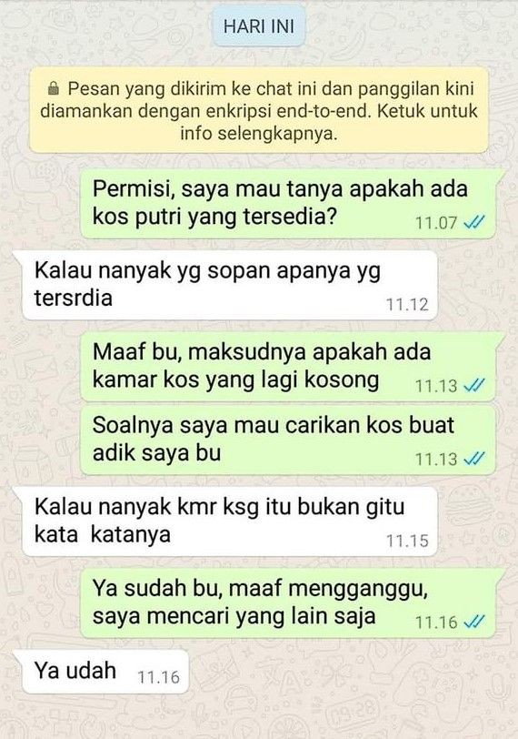 12 Chat Kocak Saat Cari Kos Ending Nya Bikin Tepok Jidat