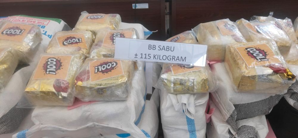 Sabu 115 Kilo Masuk Sumsel Berasal dari Laos, Myanmar, dan Thailand