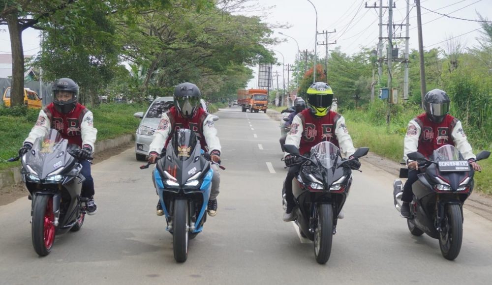 Sunmori, Rider CBR dan RTR Medan Tebar Inspirasi Berbuat Kebaikan