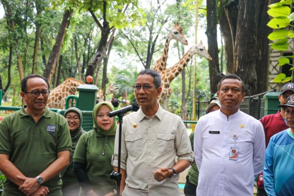 Heru Beri Nama Anak Gajah dan Jerapah di Ragunan, Unggul dan Tazo
