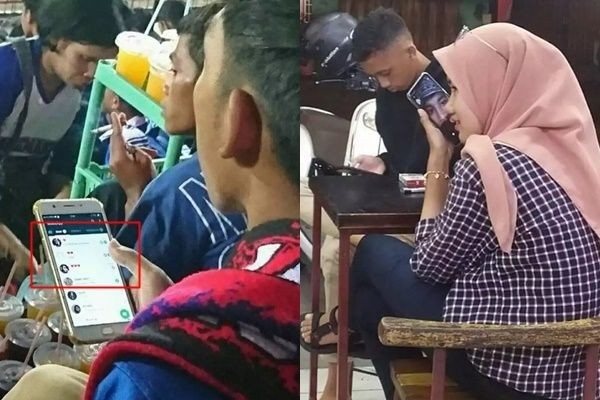 12 Potret Lucu Gak Sengaja Ngintip Layar Hp Orang