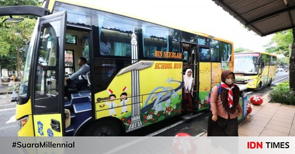 Surabaya Punya 9 Bus Sekolah Gratis