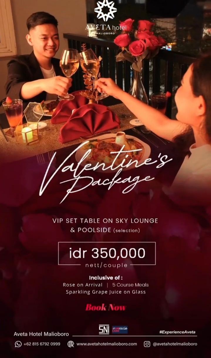8 Promo Dinner Valentine di Hotel Jogja, Tawarkan Makan Malam Romantis